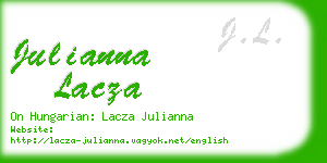 julianna lacza business card